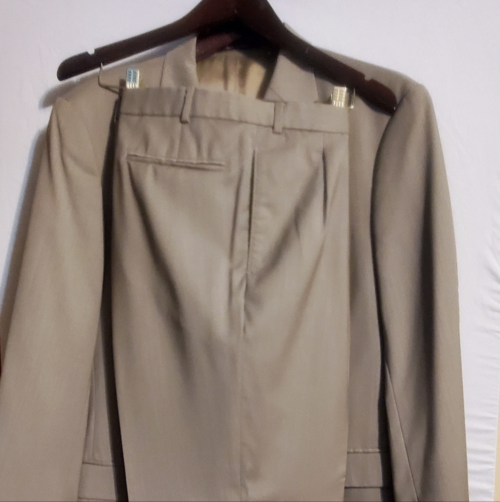 Tan Suit Jacket and Pants Set